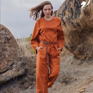 Orange stylish pants